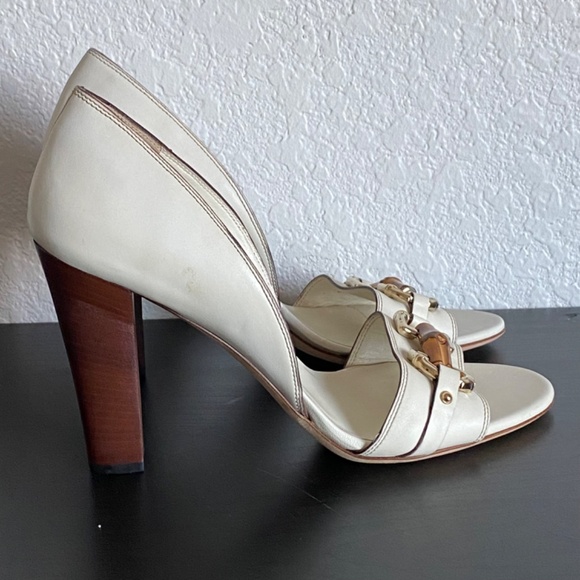 Gucci Peep Toe Pumps sz 10B - Picture 3 of 10